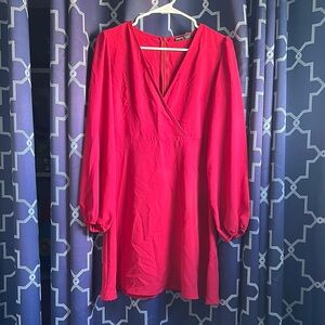 SHEIN Bold Red Dress